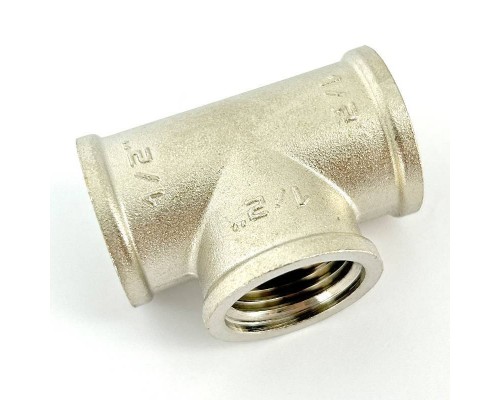 Тройник LD В 1/2" никелированный