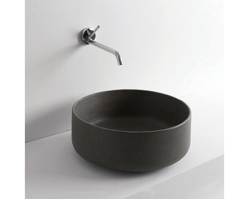 Раковина, Artceram, Cognac, ш 420, отверстия для смесителя-1, Saniglaze, цвет-Grey Olive