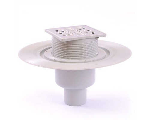 Трап VIEGA с регулируемой по высоте насадкой и вертикальным отводом 50мм