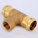 Тройник пресс-В бронза Sanpress VIEGA 28х3/4"х28