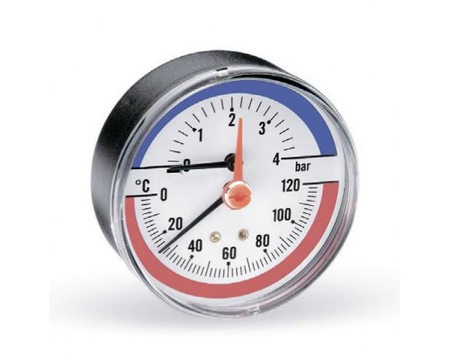 Термоманометр аксиальный F+R818 WATTS Ind 2,5бар 120 град.C (без логотипа)