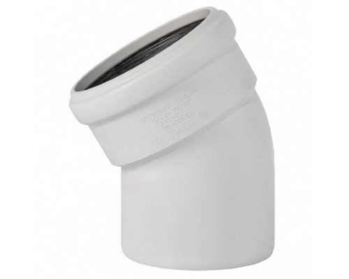 Отвод, Ostendorf, Skolan Safe, SKB, 30°, 75, PP-MD, цвет-RAL 7035 светло-серый