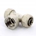Тройник обжим-В никелированный UNI-FITT 26х3/4"х26