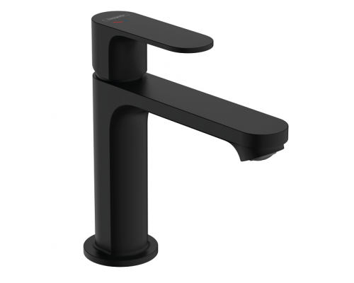 Смеситель для раковины, Hansgrohe, Rebris S, CoolStart, цвет-черный матовый