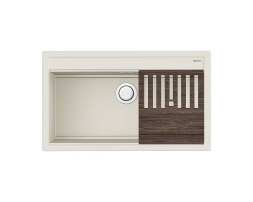 Omoikiri Kitagawa 86-LB-WH Кухонная мойка Artceramic 86x51 см, цвет: белый 4993795