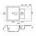 Omoikiri Daisen 86-2-PA Кухонная мойка Artgranit 86x51 см, цвет: пастила 4993473