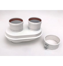 Адаптер моноблочный, Camino, Ø60/100-Ø80/80 (Viessmann, Baxi, Kiturami, Mizudo)