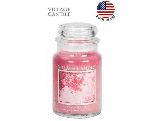Декоративная свеча Village Candle Цветущая вишня (602 грамма)