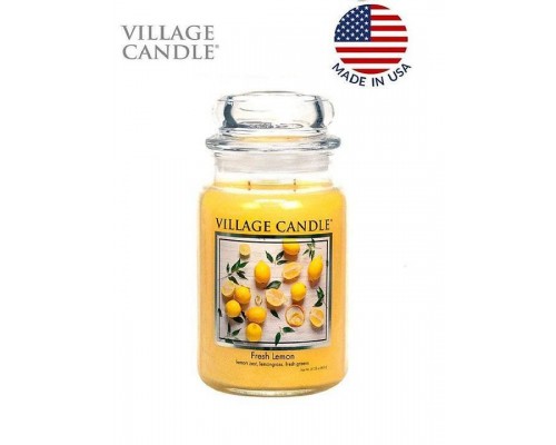 Декоративная свеча Village Candle Лимонный фреш (602 грамма)