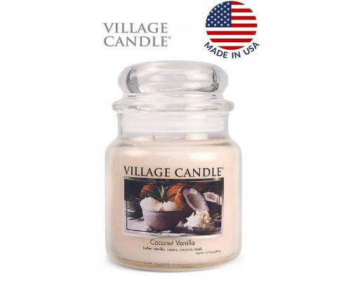 Декоративная свеча Village Candle Кокос и Ваниль (389 грамм)