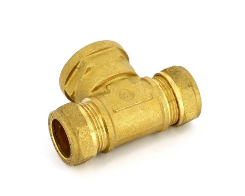 Тройник обжим-В TIEMME 22х3/4"х22