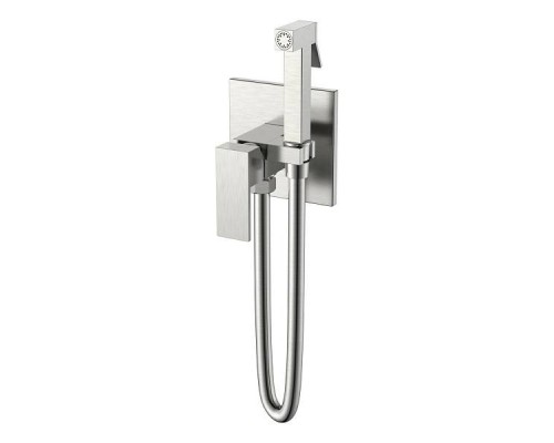 Boheme Qubic Гигиенический душ 14,7x9x16h см, цвет: никель 477-NB