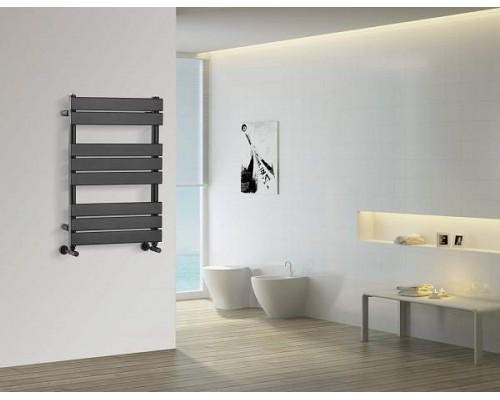 Boheme Venturo Полотенцесушитель водяной, 50х11х80h см, цвет: черный 720-B