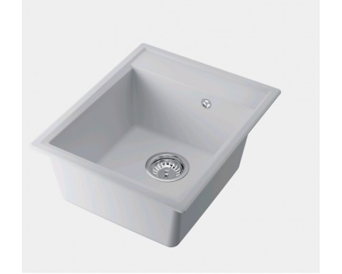 Мойка, Omoikiri, Daisen, шгв 420-510-215, отверстия для смесителя-отсутствуют, цвет-белый