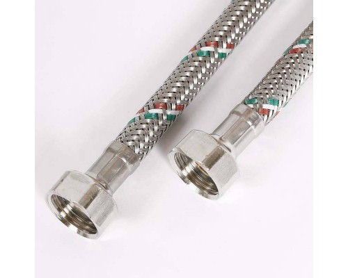 Гибкая подводка для воды UNI-FITT DN 8 ВВ 1/2" 120 см оплетка из нержавеющей стали Гибкая подводка для воды UNI-FITT DN 8 ВВ 1/2" 120 см оплетка из нержавеющей стали