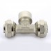 Тройник обжим-В никелированный UNI-FITT 20х1/2"х20