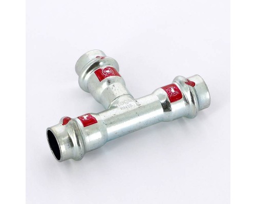 Тройник пресс оцинкованная сталь Prestabo VIEGA 15