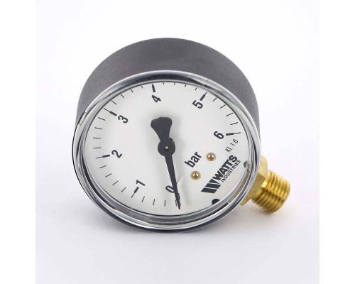 Манометр радиальный F+R200 WATTS Ind 1/4" 63 мм 6 бар
