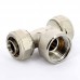Тройник обжим-В никелированный UNI-FITT 26х3/4"х26