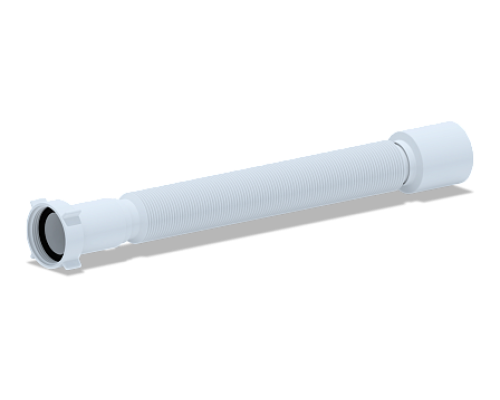 Гофра с гайкой 1 1/2"x50 L=495-1325мм АНИ Пласт K115