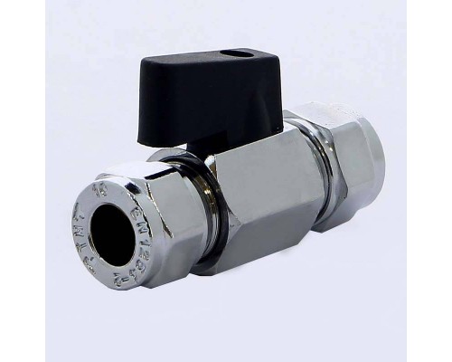 Кран мини обжим флажок TIEMME 10x10 Кран мини обжим флажок TIEMME 10x10