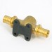Водорозетка надвижная В латунная REHAU проходная 20x1/2"x20RX+ (PPSU)