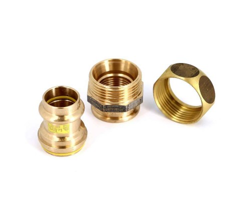 Муфта разъемная пресс-В плоская прокладка бронза Profipress G VIEGA 22x3/4"