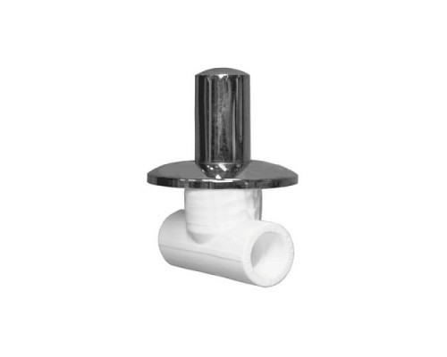Клапан PP-R бел запорн хром Дн25 Ру25 VALFEX 11154025 Клапан PP-R бел запорн хром Дн25 Ру25 VALFEX 11154025