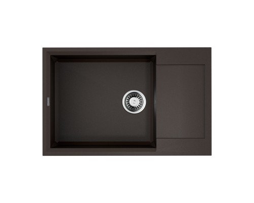 Omoikiri Sakaime 78-LB ES Кухонная мойка из Tetogranit, крыло справа, 78x22 см, цвет: espresso 4997226