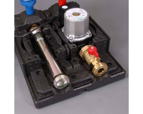 Насосный модуль PAS25 WATTS Ind KH с насосом Wilo RS 25/6-3 кранами до и после насоса высокотемпературный