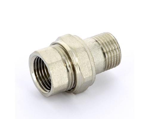 Разъемное соединение НВ никелированное с прокладкой O-ring UNI-FITT 1/2" прямое Разъемное соединение НВ никелированное с прокладкой O-ring UNI-FITT 1/2" прямое