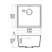 Omoikiri Kata 44-U-PA Кухонная мойка Artgranit 44x42 см, цвет: пастила 4993400