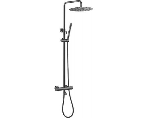 Boheme Uno Душевая стойка с верхним душем, цвет: shine gun metal 468-T-SGM