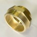 Ниппель резьбовой переходной DN50х40 Н 2.0 х Н 1.1/2 латунь