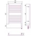 Сунержа Модус 3.0 Полотенцесушитель электрический 40x60h, прав., цвет: мат. белый 30-5701-6040
