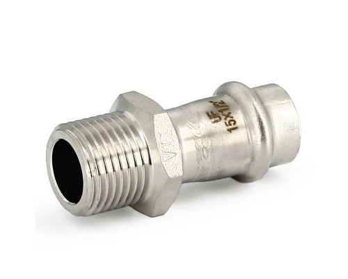 Муфта пресс-Н UNI-FITT 22 х 1/2" нержавеющая сталь
