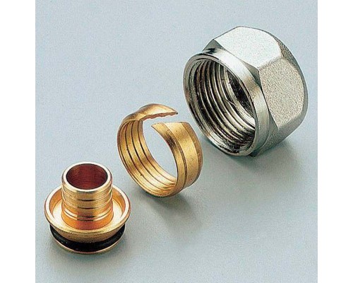 Соединитель для PEX трубы обжим евроконус TIEMME 20(2,0)х3/4"EK
