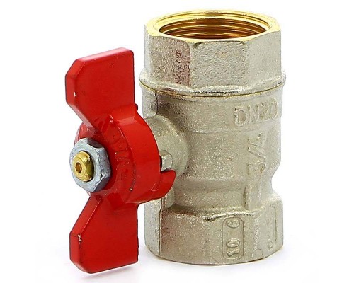 Кран шаровой ВВ MISTRAL бабочка TIEMME 3/4"