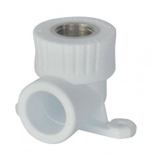 Угольник PP-R бел комб Дн20х1/2" ВР с креплением РосТурПласт 10797