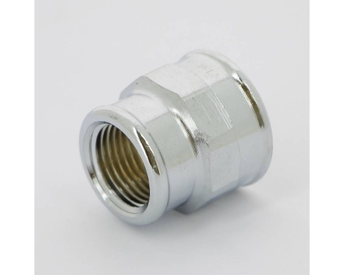 Муфта ВВ бронза Viega 3/4"х1/2" хромированная
