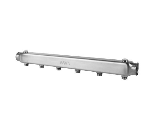Коллектор из нержавеющей стали MVI, м\ц 100мм, 1"x1/2", 6 выходов Коллектор из нержавеющей стали MVI, м\ц 100мм, 1"x1/2", 6 выходов