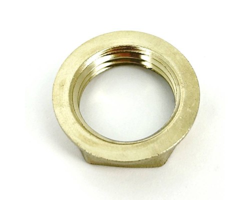 Контргайка с бортиком LD 1/2" никелированная