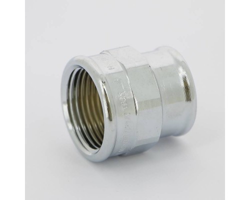 Муфта ВВ бронза Viega 3/4"х1/2" хромированная