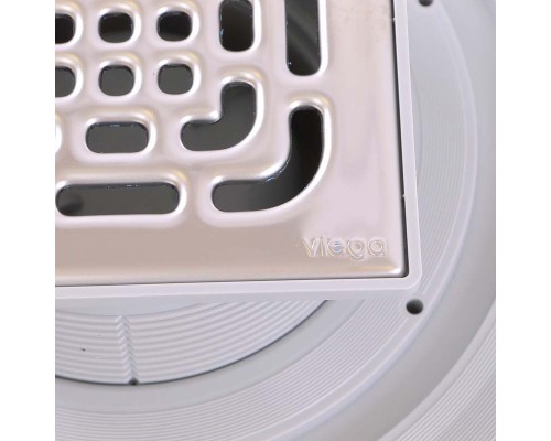 Трап VIEGA с регулируемой по высоте насадкой и вертикальным отводом 50мм