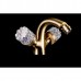 Boheme Crystal Смеситель для биде, двуручковый, цвет: бронза матовая 316-CRST
