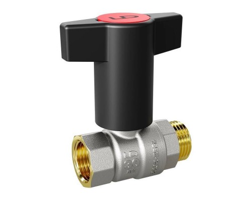 Кран Pride LD НВ 3/4" с пластиковой T-ручкой Pride полный проход бабочка