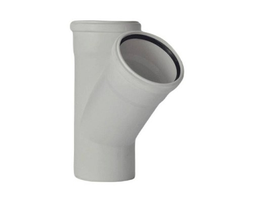 Тройник PP-H бел б/ш б/н Дн40х40х45гр в/к RAUPIANO Rehau 11231041002 Тройник PP-H бел б/ш б/н Дн40х40х45гр в/к RAUPIANO Rehau 11231041002