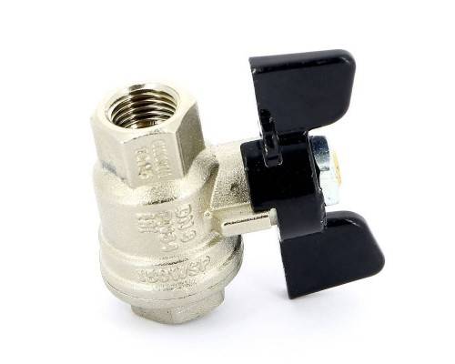 Кран шаровой ВВ OREGON бабочка BUGATTI 1/4"