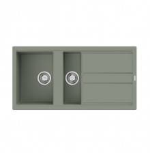 Omoikiri Kitagawa 100-2-WG Кухонная мойка Artceramic 100x51 см, цвет: wind green 4993252