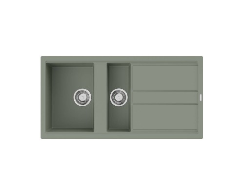 Omoikiri Kitagawa 100-2-WG Кухонная мойка Artceramic 100x51 см, цвет: wind green 4993252